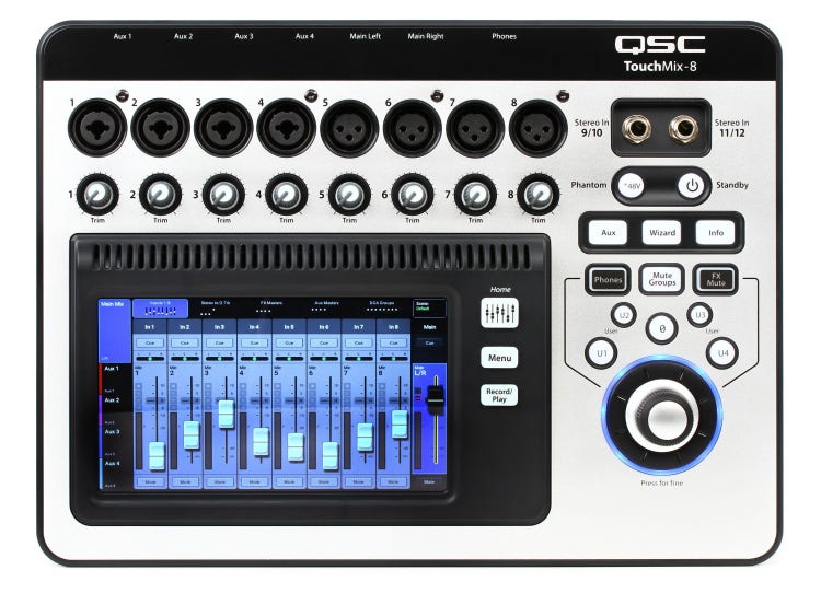 QSC touch mix 8 